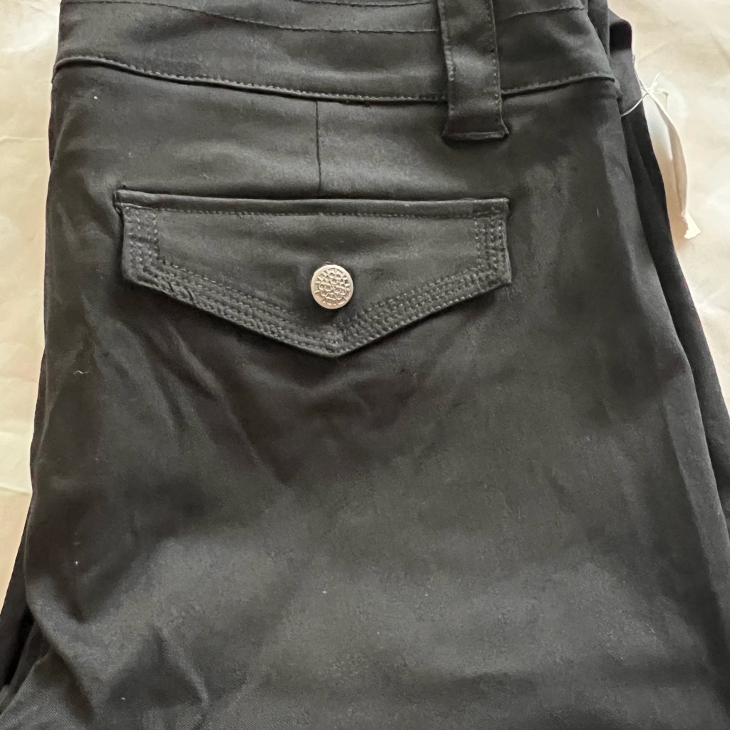 Black Pants With Buttoned Pocket Black Pants With Buttoned Pocket
